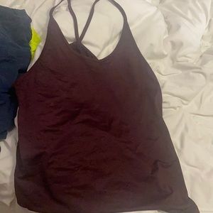 Women’s active wear top racer baxk never worn size medium